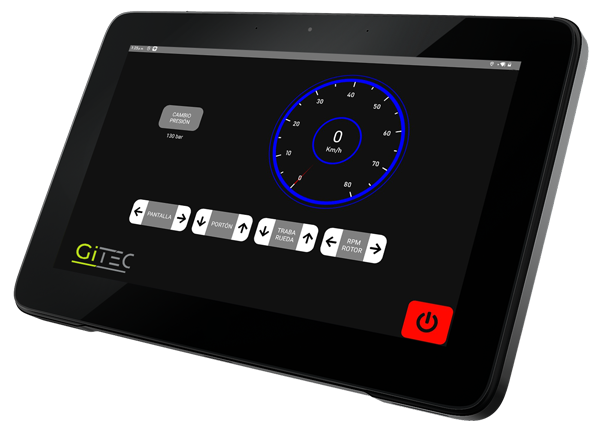 Sistema de control por pantalla para carros compactadores