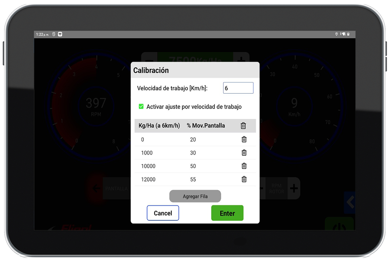 Control por pantalla para Sistemas Hidráulicos
