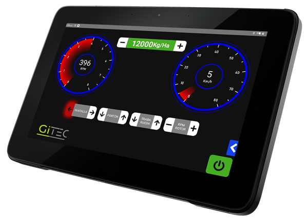 Control por pantalla para Sistemas Hidráulicos