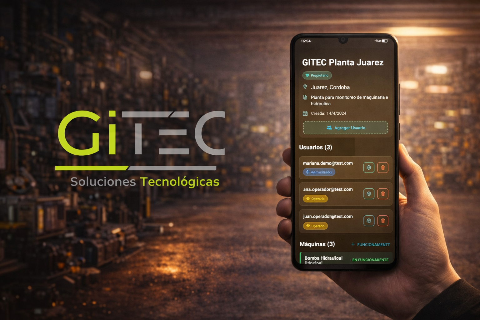 Gitec Machine Monitor