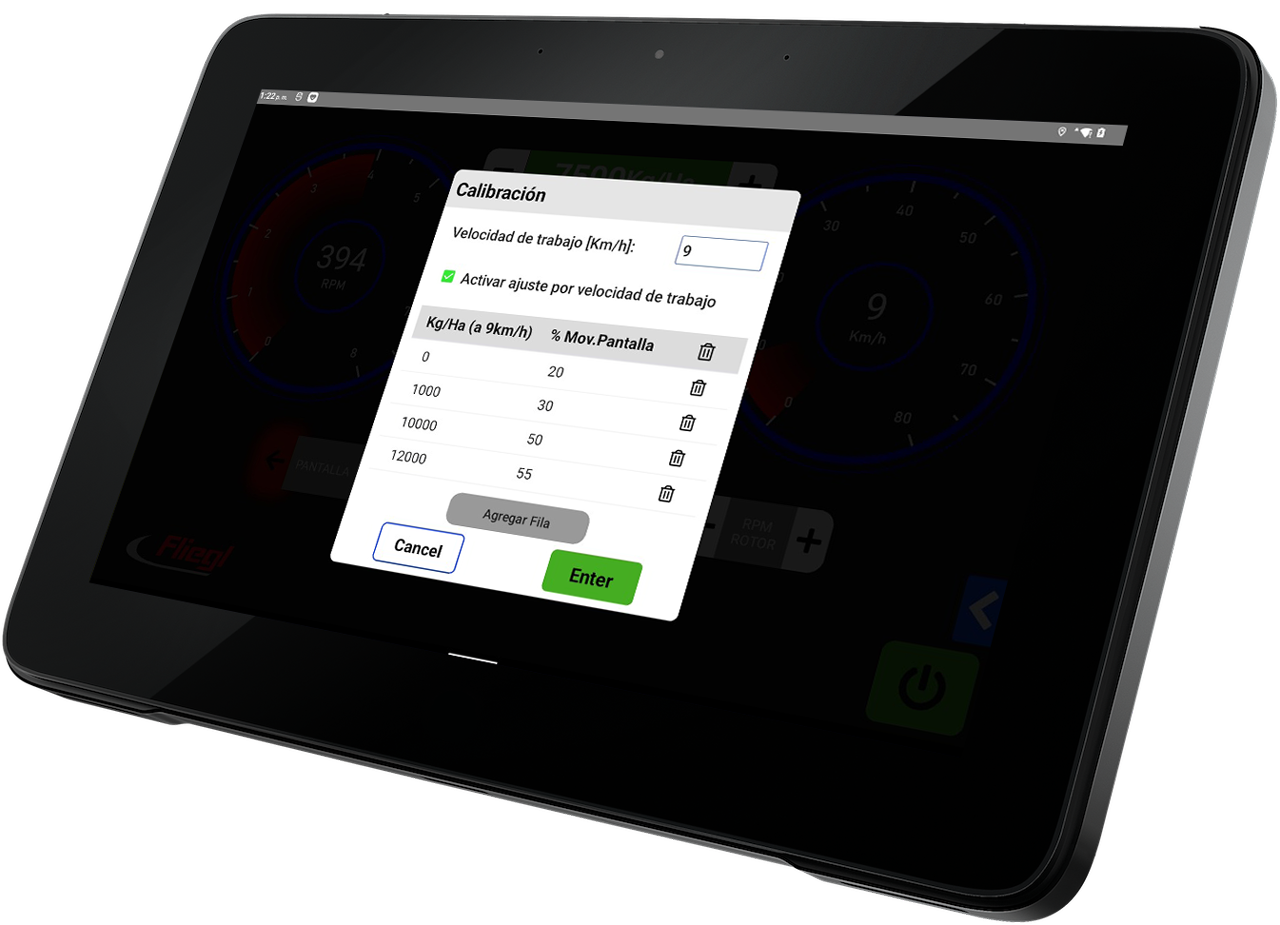 Control por pantalla para Sistemas Hidráulicos